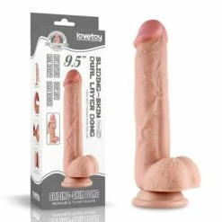 Cheap โค๏ธ LoveToy Sliding Skin Dual Layer 9.5 Inch Dildo ๐ฅฐ