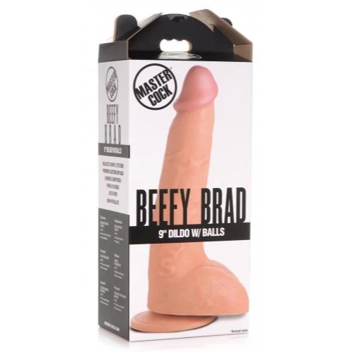 Hot Sale ๐ฏ Master Cock โ Beefy Brad 9 Inch Dildo โ Beige ๐ - Image 5