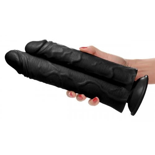 Deals ๐ Master Cock โ Double Stuffer 9.8 Inch Double Dildo โ Black โจ - Image 4