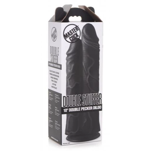 Deals ๐ Master Cock โ Double Stuffer 9.8 Inch Double Dildo โ Black โจ - Image 5