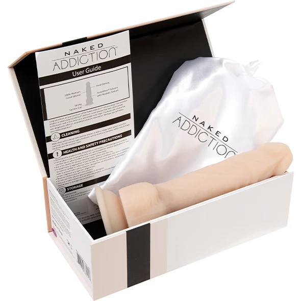 Budget 🌟 Naked Addiction – Dual Density 8 Inch Vanilla Dong 😀 - Image 13