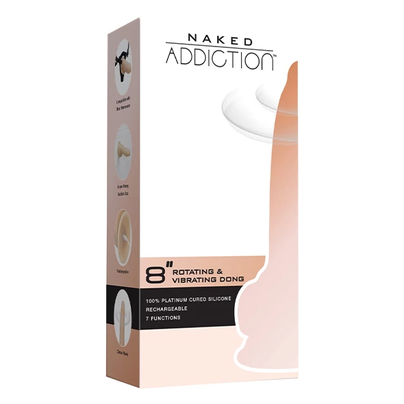 Coupon 🔔 Naked Addiction – Rotating & Vibrating 8 Inch Dong 💯 - Image 11