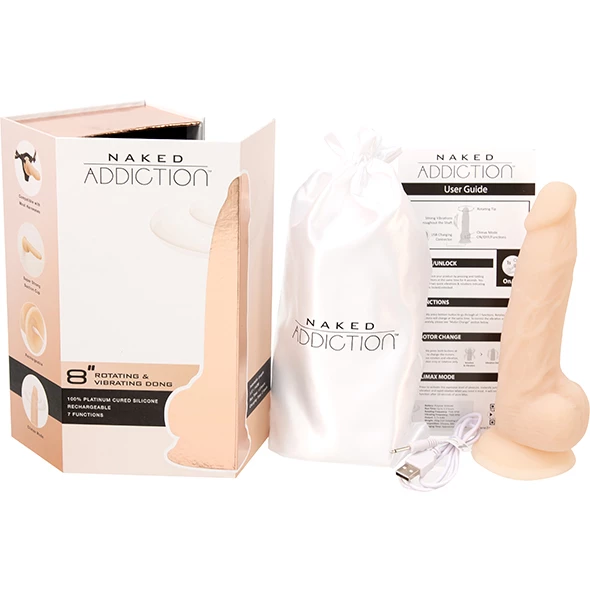 Coupon 🔔 Naked Addiction – Rotating & Vibrating 8 Inch Dong 💯 - Image 13