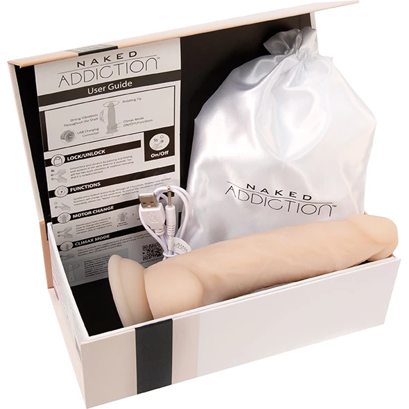 Coupon 🔔 Naked Addiction – Rotating & Vibrating 8 Inch Dong 💯 - Image 14