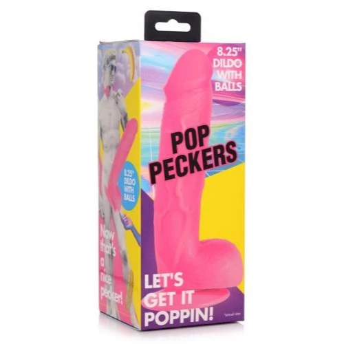 Promo ๐ Pop Peckers โ Popping 8.25 Inch Dildo Pink ๐ - Image 4