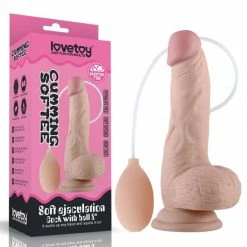 Buy ๐ Lovetoy Soft Ejaculation Realistic 8 Inch Cock Dildo With Ball ๐