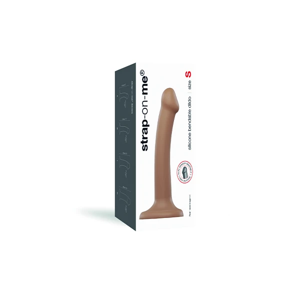Cheap ๐ Strap-On-Me โ Semi Realistic Dual Density Bendable Dildo Caramel Xtra Large โ๏ธ - Image 5