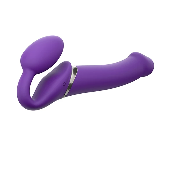 Deals ๐ Best Couples Sex Toys Strap-On-Me โ Vibrating Bendable Strapless Strap On Purple L ๐งจ - Image 2