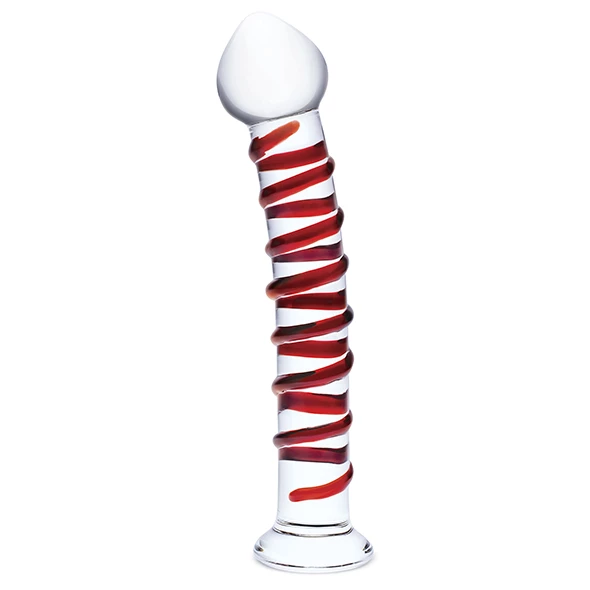 Hot Sale โ Prostate Massagers Glas โ Mr Swirly 10 Inch Glass G-Spot Dildo ๐