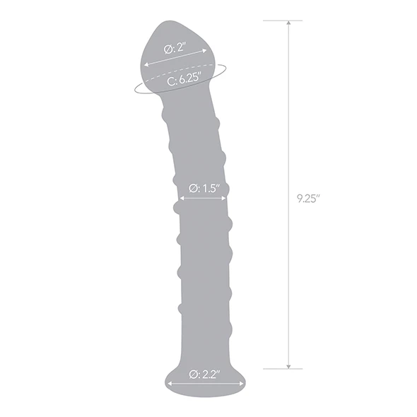 Hot Sale โ Prostate Massagers Glas โ Mr Swirly 10 Inch Glass G-Spot Dildo ๐ - Image 6