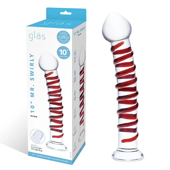 Hot Sale โ Prostate Massagers Glas โ Mr Swirly 10 Inch Glass G-Spot Dildo ๐ - Image 8