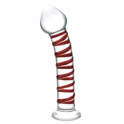 Best deal ๐ Prostate Massagers Glas โ Mr Swirly 8 Inch Glass G-Spot Dildo ๐