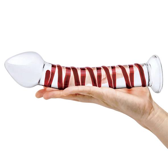 Best deal ๐ Prostate Massagers Glas โ Mr Swirly 8 Inch Glass G-Spot Dildo ๐ - Image 4