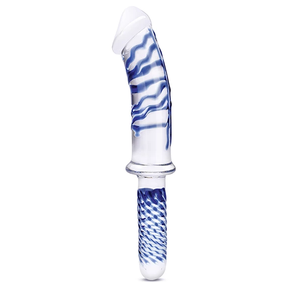 New ๐ Anal Play Glas โ Realistic Double Ended Dildo With Handle ๐