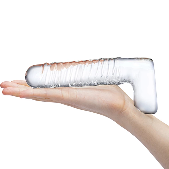 Brand new ๐ฅ Glas โ Realistic Ribbed Glass G-Spot Dildo With Balls ๐ - Image 4