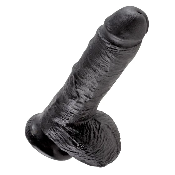 Outlet ๐คฉ King Cock โ 8 Inch Realistic Black Dildo With Balls โญ