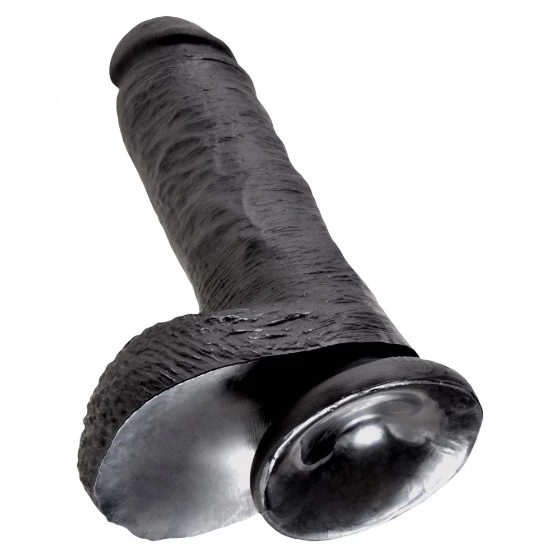 Outlet ๐คฉ King Cock โ 8 Inch Realistic Black Dildo With Balls โญ - Image 3