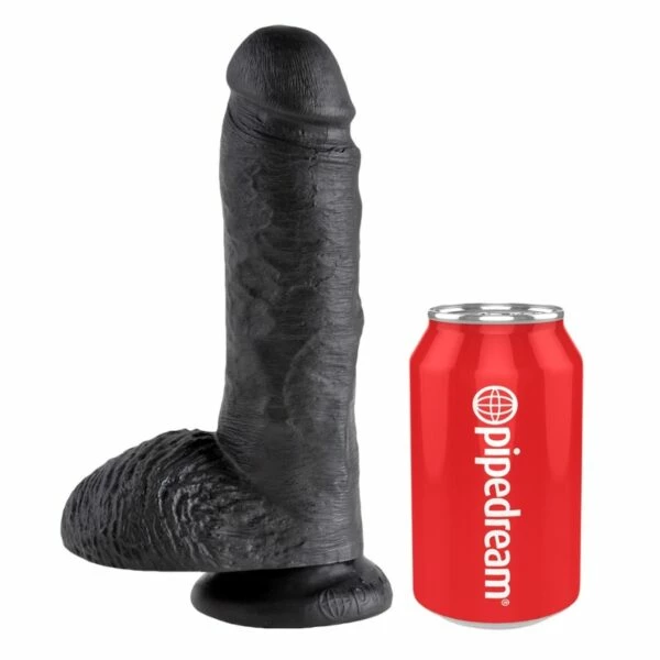 Outlet ๐คฉ King Cock โ 8 Inch Realistic Black Dildo With Balls โญ - Image 4