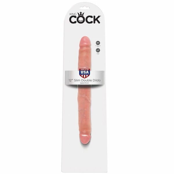 Deals ๐ King Cock 12 Inch Slim Double Dildo Flesh โ - Image 2