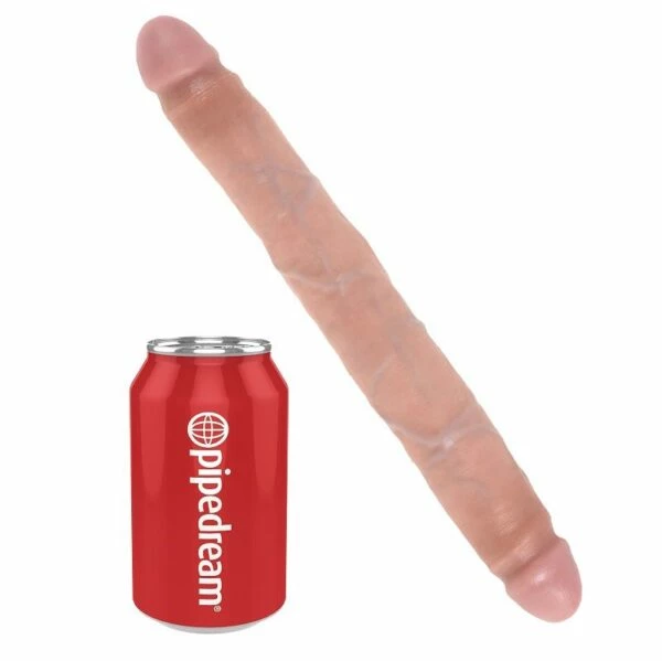 Deals ๐ King Cock 12 Inch Slim Double Dildo Flesh โ - Image 3