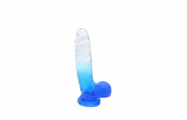 Hot Sale ๐ฅ Kiotos โ Crystal Jelly Blue Suction Cup Ballsy 8.4 Inch Dildo โ