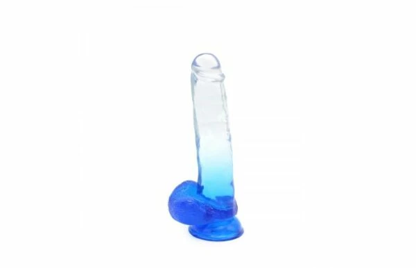 Promo ๐งจ Kiotos โ Crystal Jelly Blue Suction Cup Ballsy 8.8 Inch Dildo ๐ - Image 3