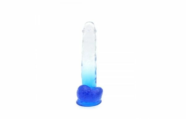 Promo ๐งจ Kiotos โ Crystal Jelly Blue Suction Cup Ballsy 8.8 Inch Dildo ๐ - Image 4