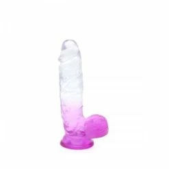 Brand new 🛒 Her Anal Sex Toys Kiotos – Crystal Jelly Purple Suction Cup Ballsy 8.4 Inch Dildo 🔥