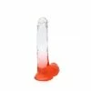 Budget 🛒 Kiotos – Crystal Jelly Red Suction Cup Ballsy 8.8 Inch Dildo 🌟