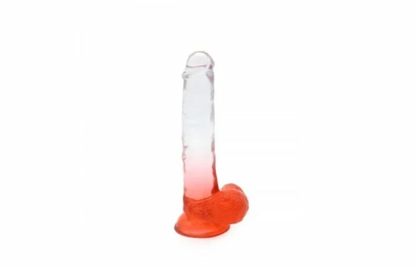 Budget 🛒 Kiotos – Crystal Jelly Red Suction Cup Ballsy 8.8 Inch Dildo 🌟