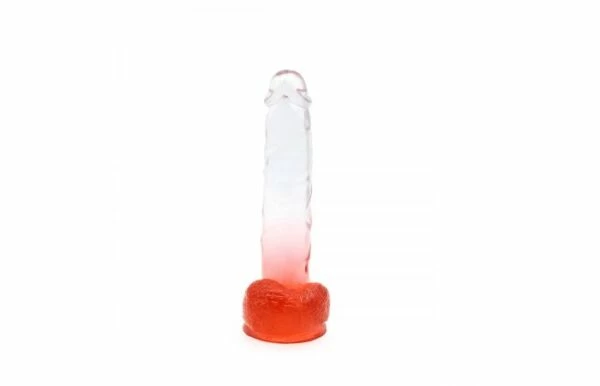 Budget 🛒 Kiotos – Crystal Jelly Red Suction Cup Ballsy 8.8 Inch Dildo 🌟 - Image 2