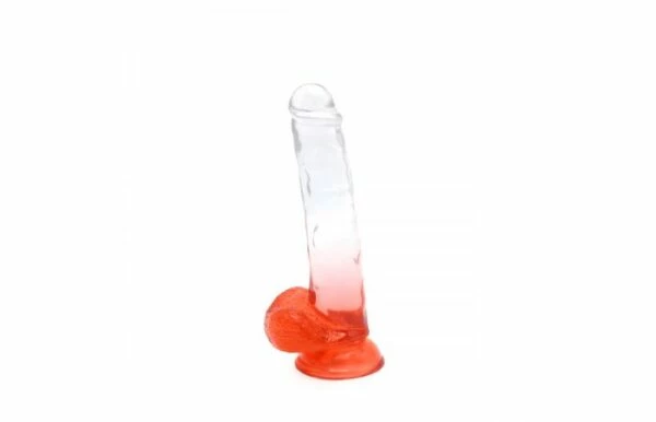 Budget 🛒 Kiotos – Crystal Jelly Red Suction Cup Ballsy 8.8 Inch Dildo 🌟 - Image 4