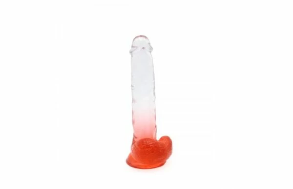 Budget 🛒 Kiotos – Crystal Jelly Red Suction Cup Ballsy 8.8 Inch Dildo 🌟 - Image 5