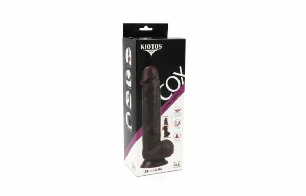 Coupon 🛒 Kiotos Cox Sliding Skin Series 9.5 Inch Brown Dildo 😉 - Image 12