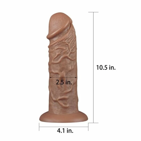 Hot Sale ๐ Lovetoy Love Toy โ Realistic Chubby Brown 10.5 Inch Dildo ๐ - Image 6
