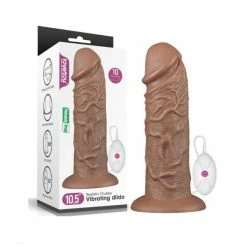 Best Sale ๐ Camming Sex Toys For Him Love Toy โ Realistic Chubby Brown Vibrating 10.5 Inch Dildo ๐
