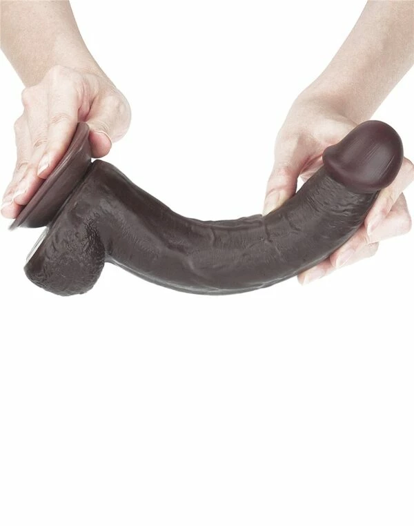 Best Sale ๐ LoveToy Sliding Skin Dual Layer 9 Inch Black Dildo ๐ - Image 3
