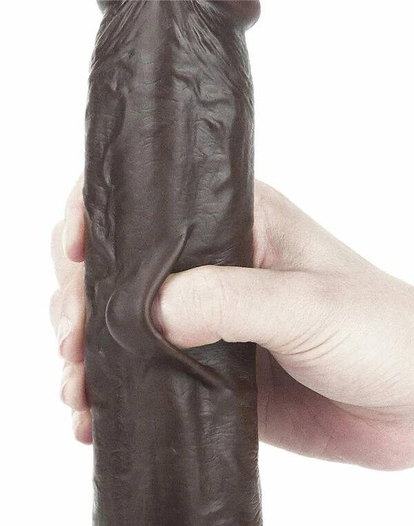 Best Sale ๐ LoveToy Sliding Skin Dual Layer 9 Inch Black Dildo ๐ - Image 11